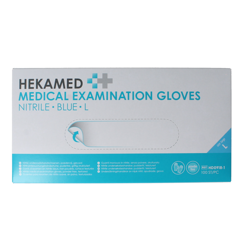Heka Hekamed handschoenen soft nitrile L 100 Stuks