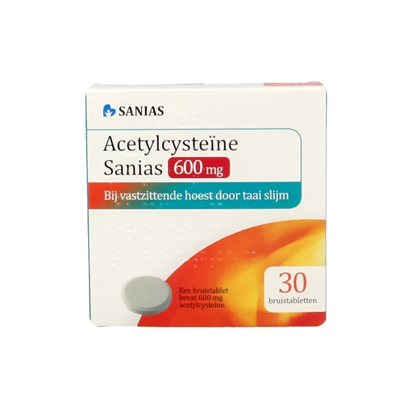 Sanias Acetylcysteine 600mg 30 Bruistabletten