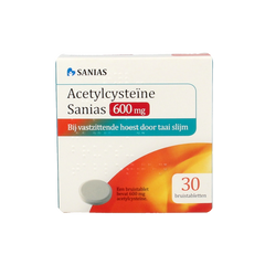 Sanias Acetylcysteine 600mg 30.00 Bruistabletten
