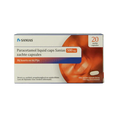 Sanias Paracetamol 500mg liquid 20 Capsules
