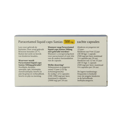 Sanias Paracetamol 500mg liquid 20 Capsules