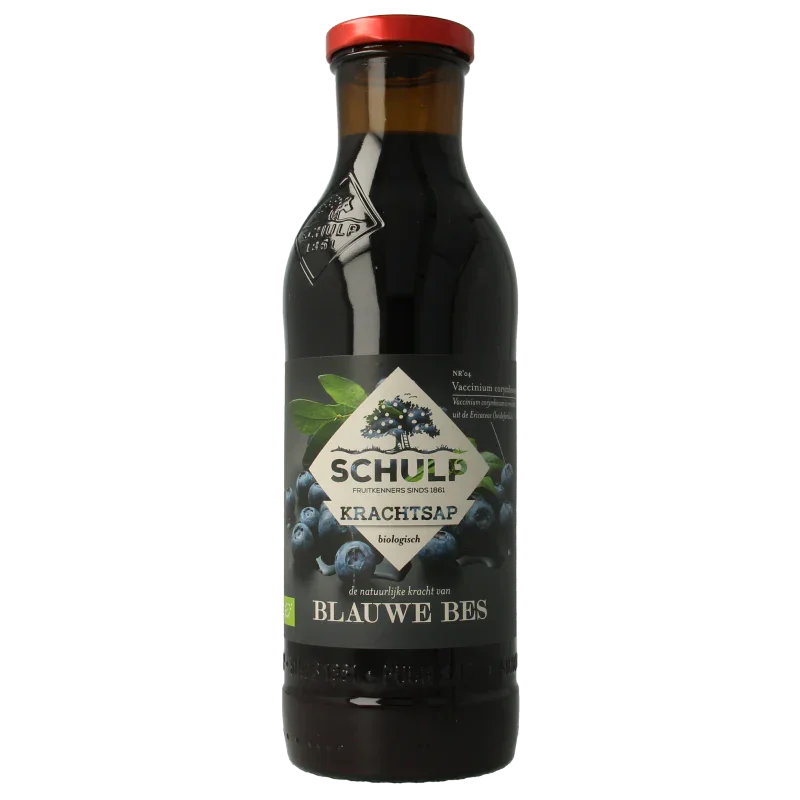 Schulp Krachtsap blauwe bessensap puur bio 750 Milliliter