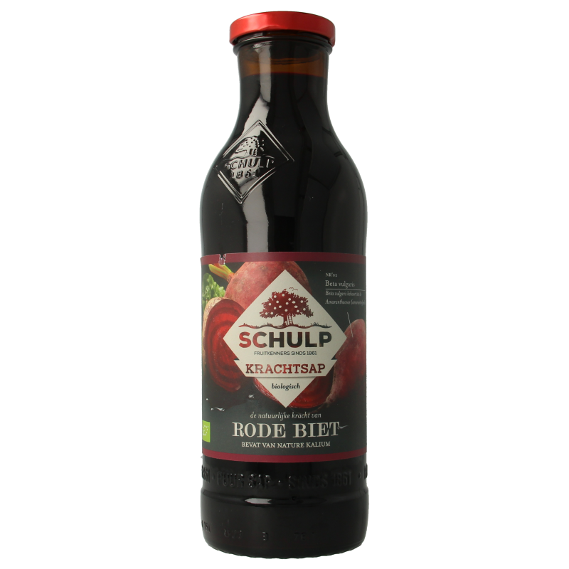 Schulp Krachtsap rode bietensap puur bio 750 Milliliter