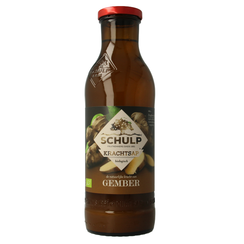 Schulp Krachtsap gembersap puur bio 750.00 Milliliter