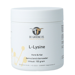 Groene Os L-Lysine en vitamine B6 hond/kat 100 Gram