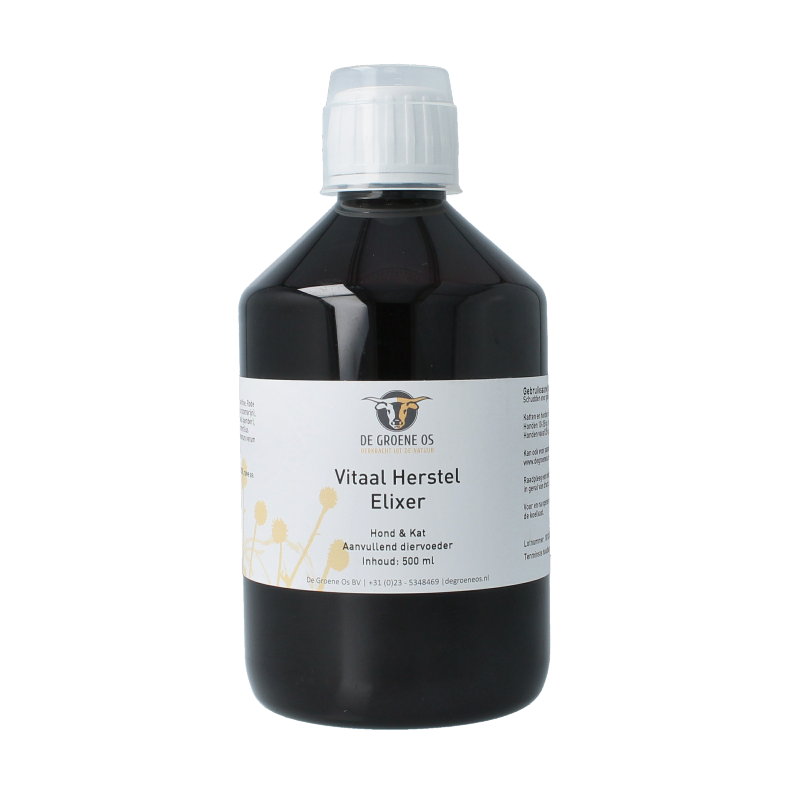 Groene Os Vitaal herstel elixer hond/kat 500 Milliliter
