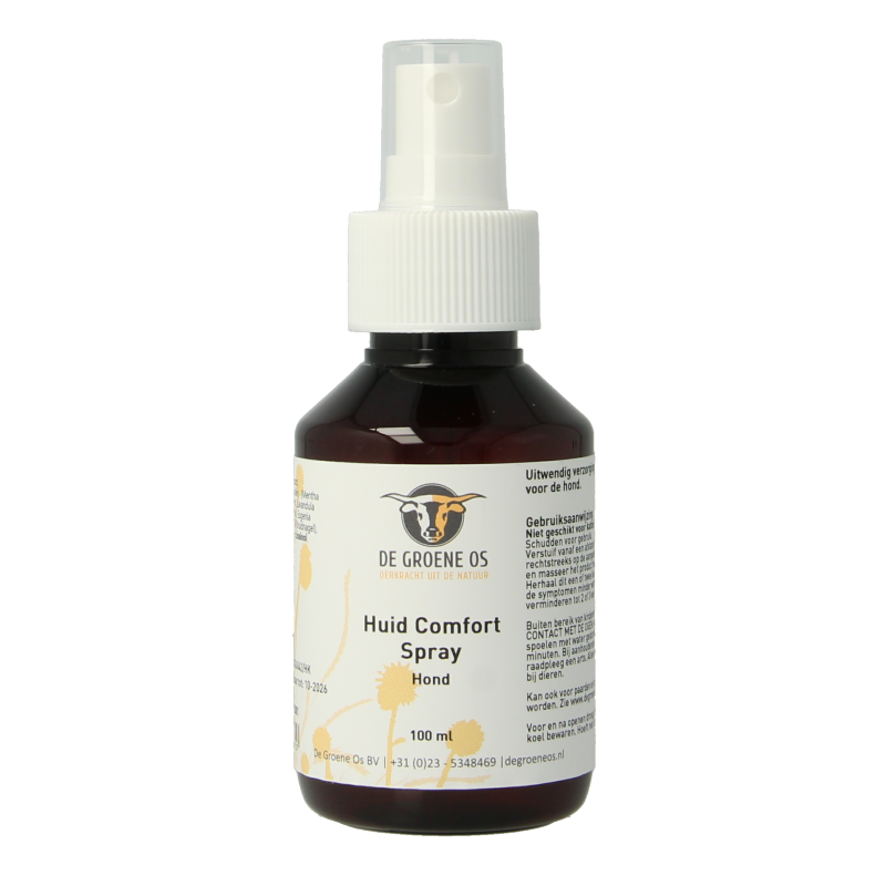 Groene Os Huid comfort spray hond 100 Milliliter