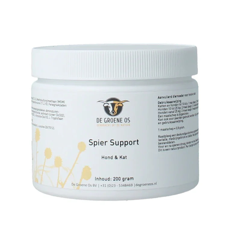 De Groene Os Spier support hond & kat 200 Gram