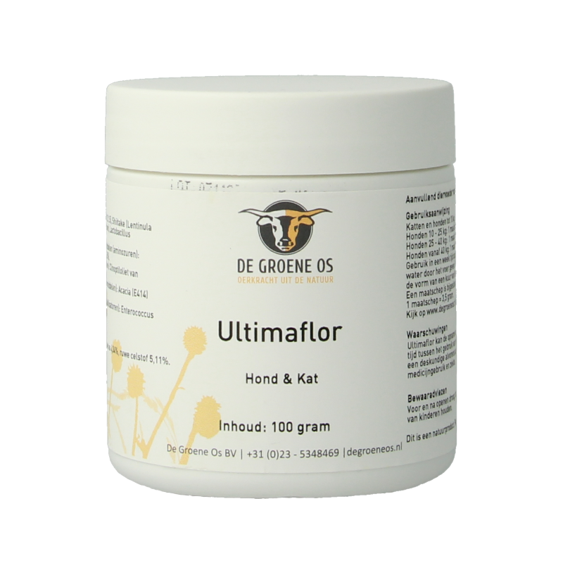 Groene Os Ultimaflor hond/kat 100 Gram