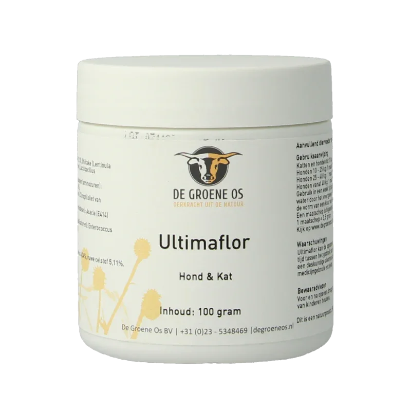 Groene Os Ultimaflor hond/kat 100 Gram