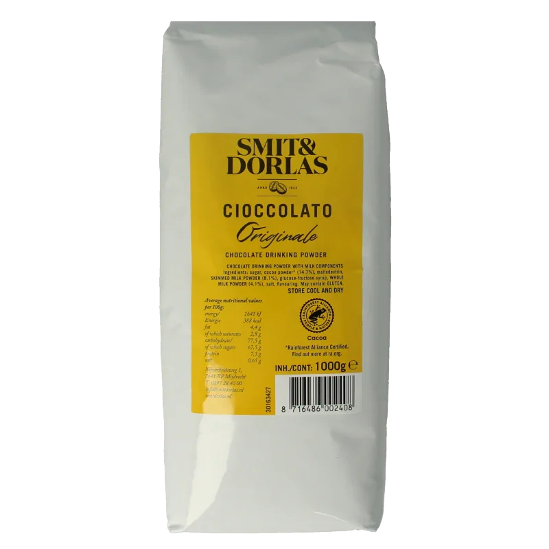 Smit & Dorlas Cioccolato cacao 1000 Gram