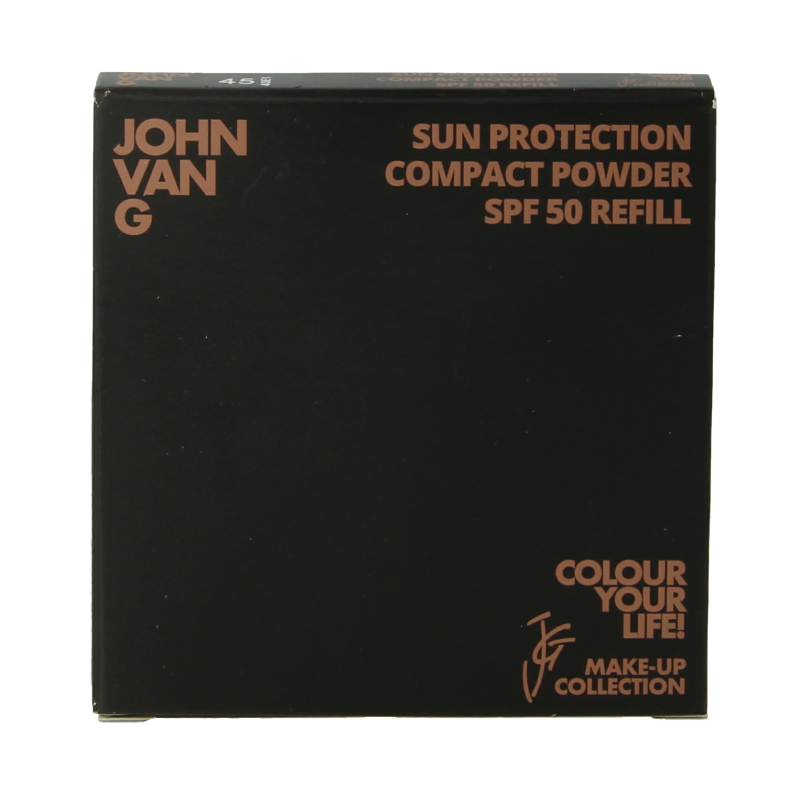 John van G Sun protection compact powder SPF50 refill 45 1 Stuks
