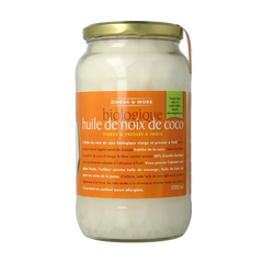 Omega & More Kokosolie extra virgin glas bio 1 Liter