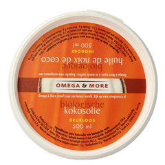 Omega & More Kokosolie geurloos bio 500ml 500.00 Milliliter