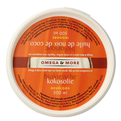 Omega & More Kokosolie geurloos bio 500 Milliliter