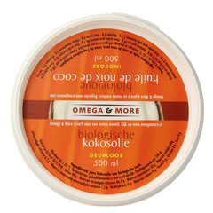 Omega & More Kokosolie geurloos bio 500ml 500.00 Milliliter
