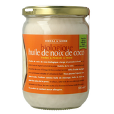 Omega & More Kokosolie extra virgin glas bio 500 Milliliter