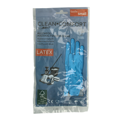 CLEAN-COMFORT Huishoudhandschoen blauw maat S 1.00 Paar