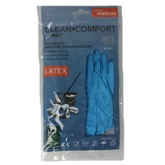 CLEAN-COMFORT Huishoudhandschoen blauw maat M 1 Paar