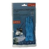 CLEAN-COMFORT Huishoudhandschoen blauw maat L 1.00 Paar