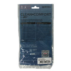 CLEAN-COMFORT Huishoudhandschoen blauw maat L 1.00 Paar