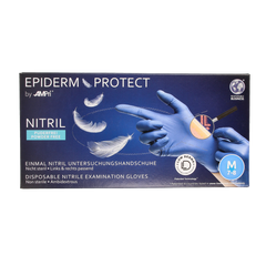 Epiderm Protect Nitriel onderzoekhandschoen poedervrij M blauw 100 Stuks
