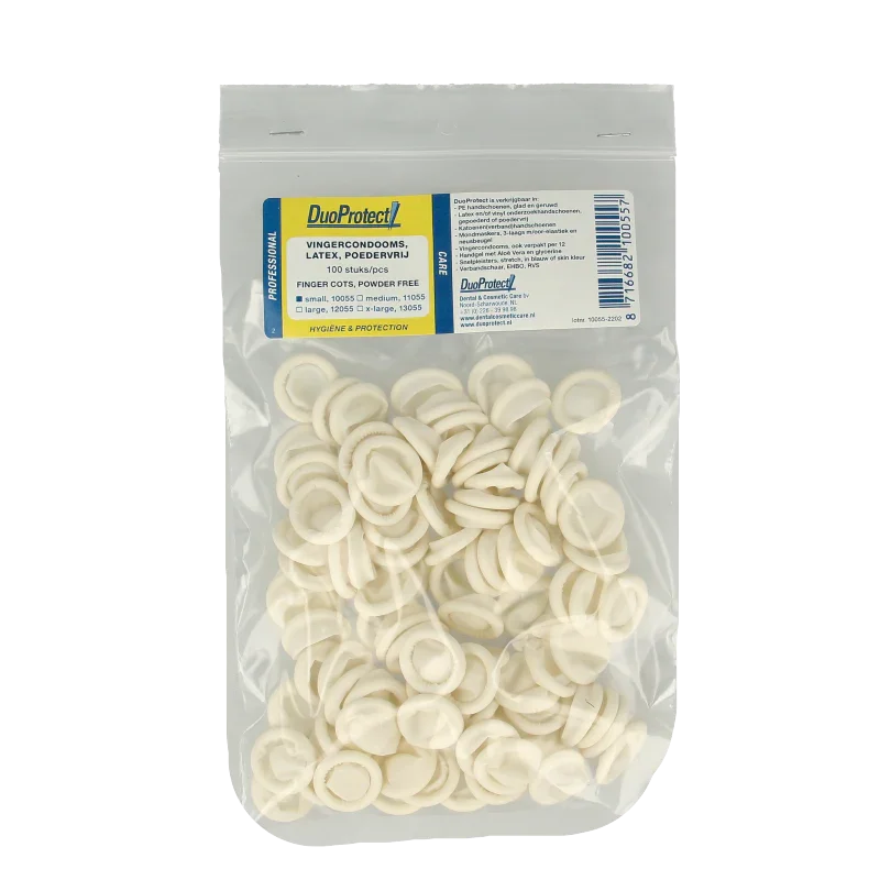 Duoprotect Vingercondoom maat S 100 Stuks