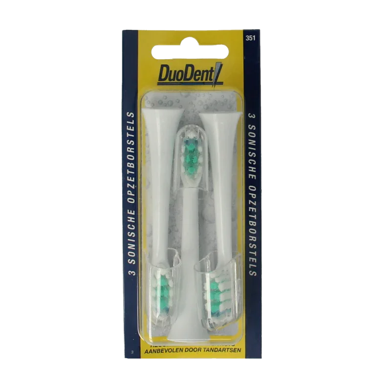 Duodent Replacement opzetborstels 350 sonisch 3 Stuks