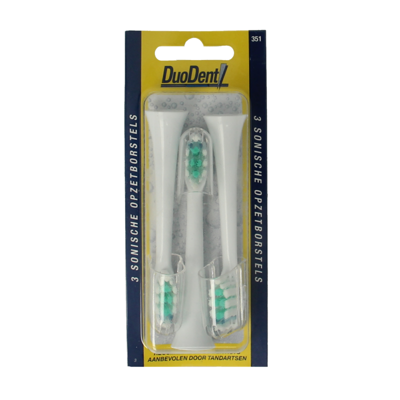 Duodent Replacement opzetborstels 350 sonisch 3 Stuks