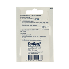 Duodent Tandenstoker hout fine/extra fine dubbelzijdig 100 Stuks