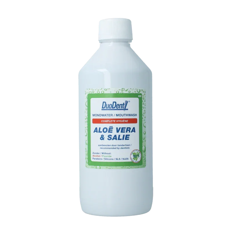 Duodent Mondwater aloe vera/salie 500 Milliliter