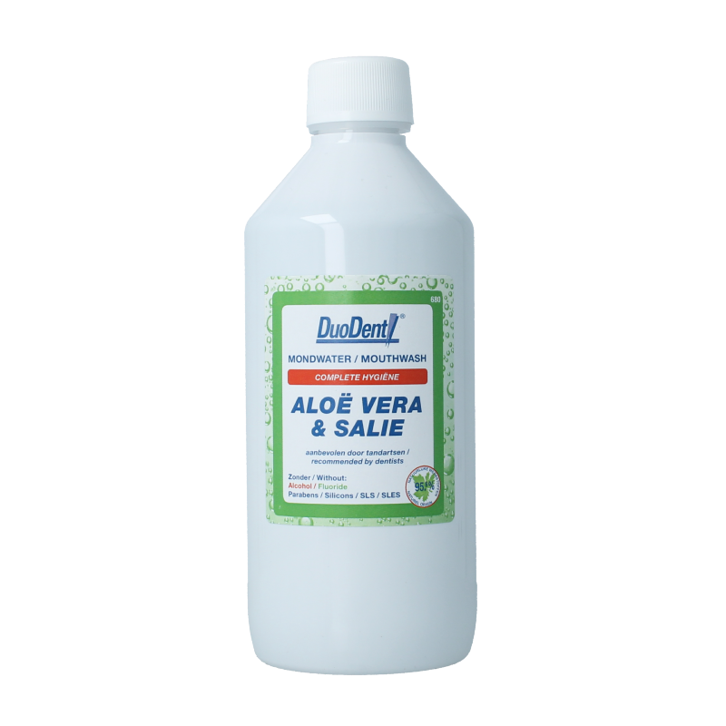 Duodent Mondwater aloe vera/salie 500 Milliliter