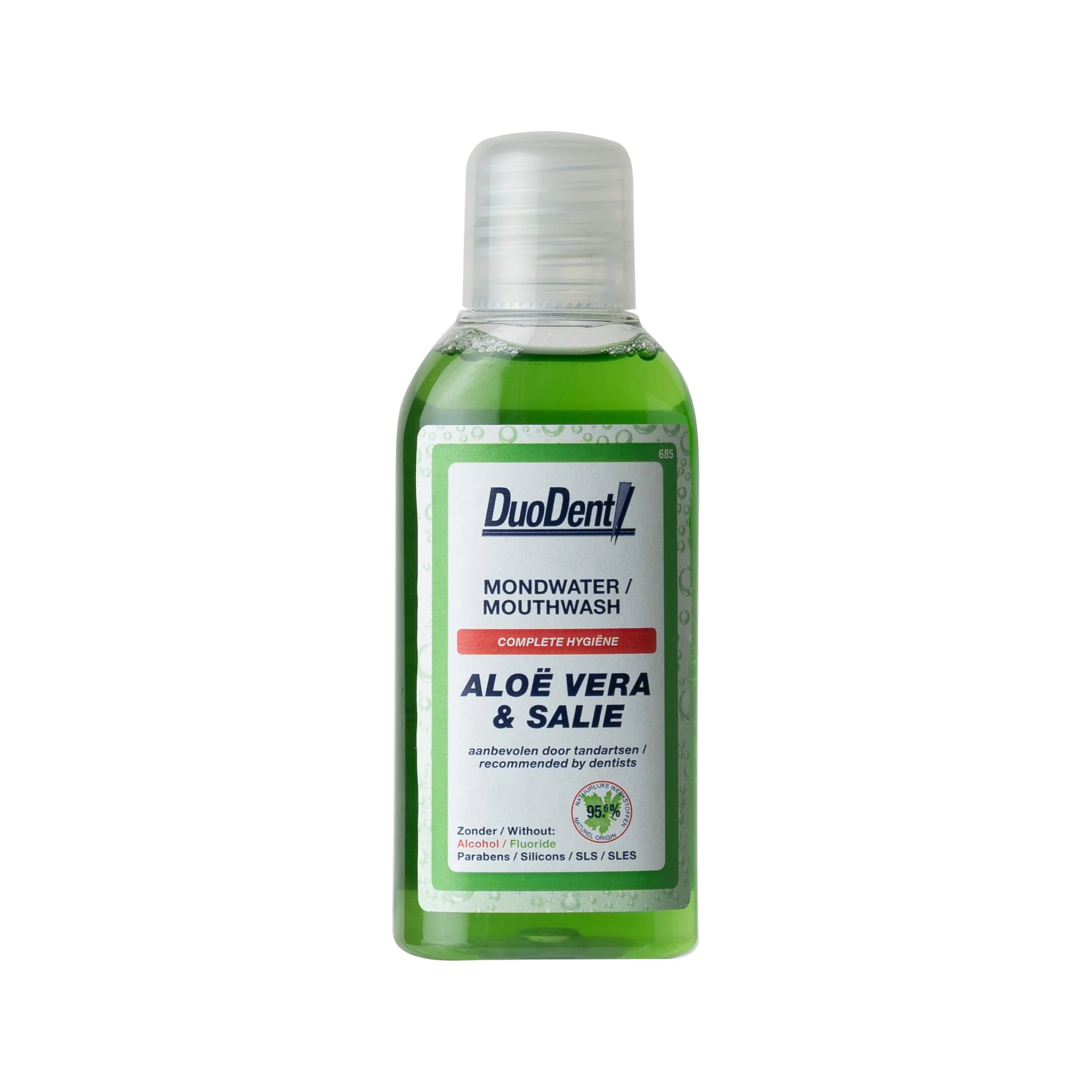 Duodent Mondwater aloe vera/salie 100 Milliliter