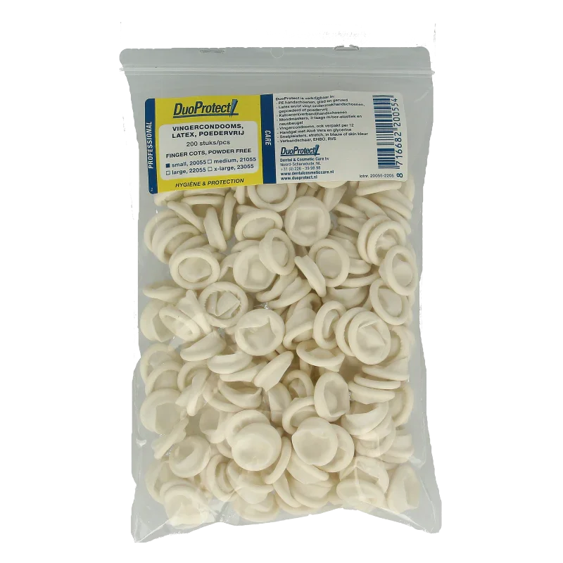 Duoprotect Vingercondoom maat S 200 Stuks