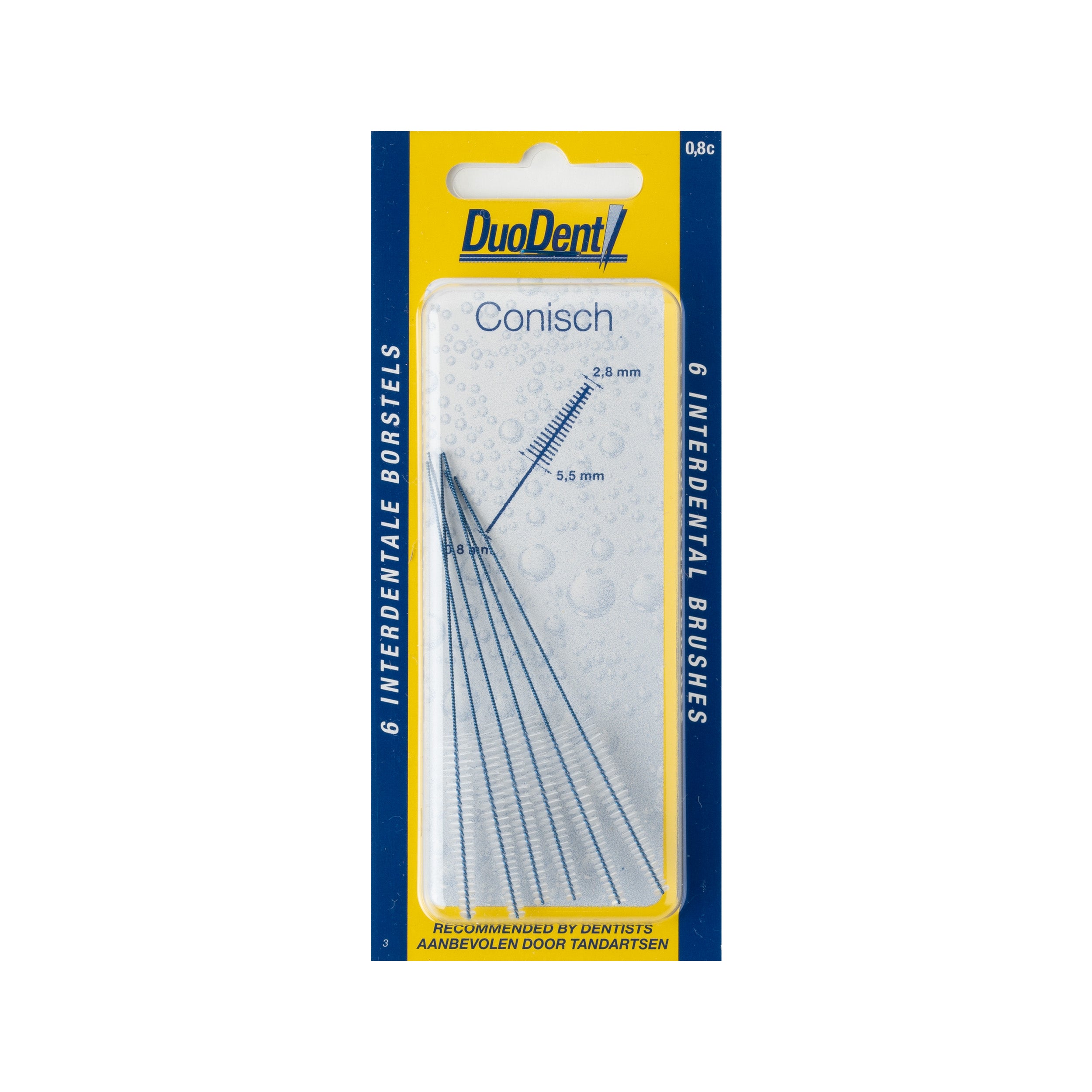Duodent Interdentaal borstel conisch 2.8 6 Stuks