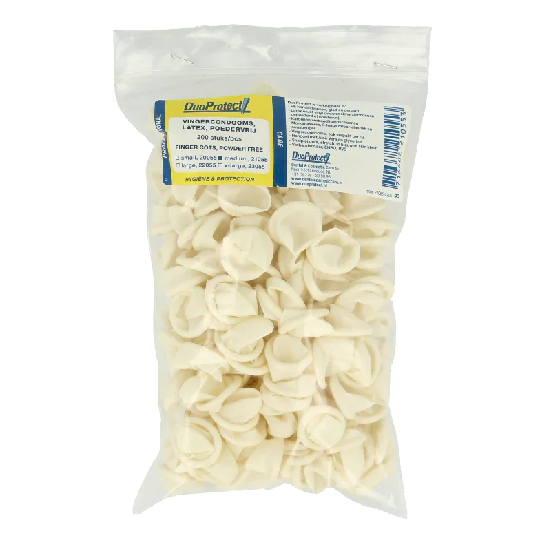 Duoprotect Vingercondoom maat M 200 Stuks