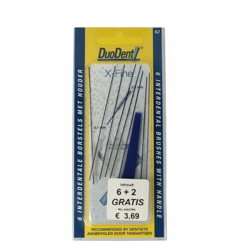 Duodent Interdentale borstels x-fine 8 Stuks