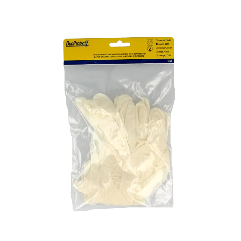Duoprotect Handschoen latex S 10 Stuks