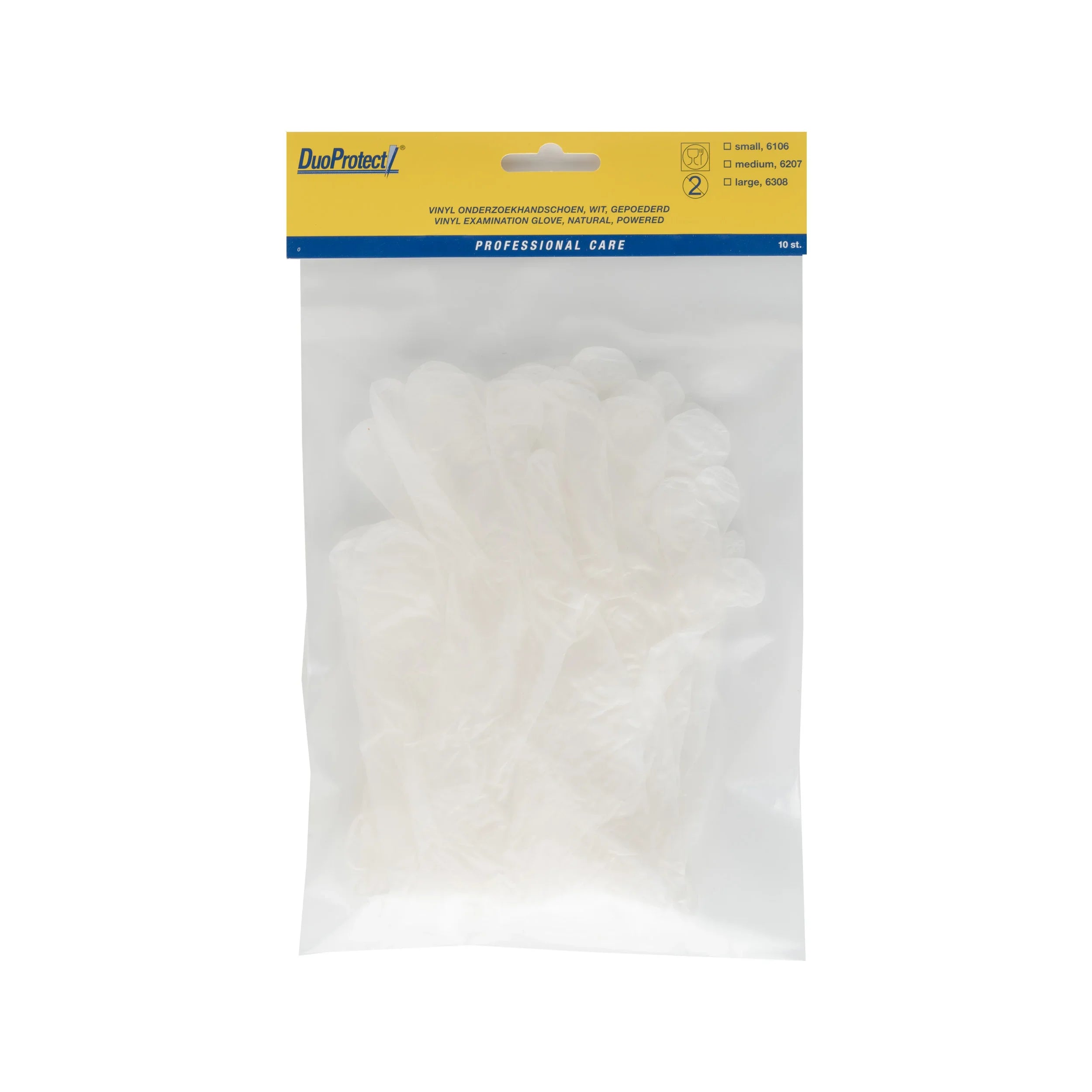 Duoprotect Handschoen vinyl medium 10 Stuks