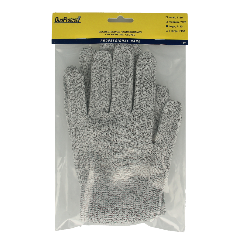 Duoprotect Snijbestendige handschoen maat L 1 Paar