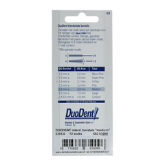 Duodent Interdentaal borstel medium 0.9 72 Stuks
