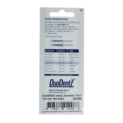 Duodent Interdentaal borstel fine 0.8 144 Stuks