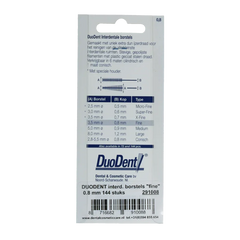 Duodent Interdentaal borstel fine 0.8 144 Stuks