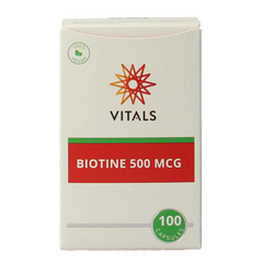 Vitals Biotine 500 mcg 100.00 Capsules