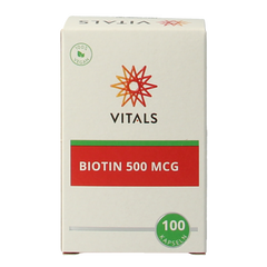 Vitals Biotine 500 mcg 100.00 Capsules