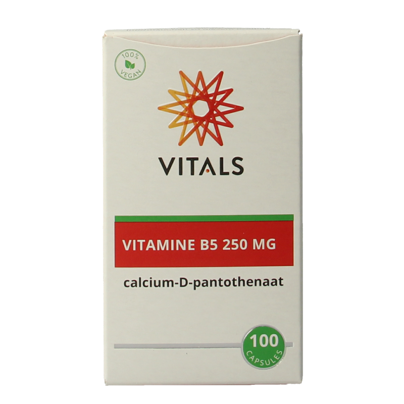Vitals Vitamine B5 250mg 100 Capsules