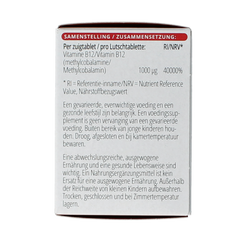 Vitals Vitamine B12 methyl 1000 mcg 100.00 Zuigtabletten