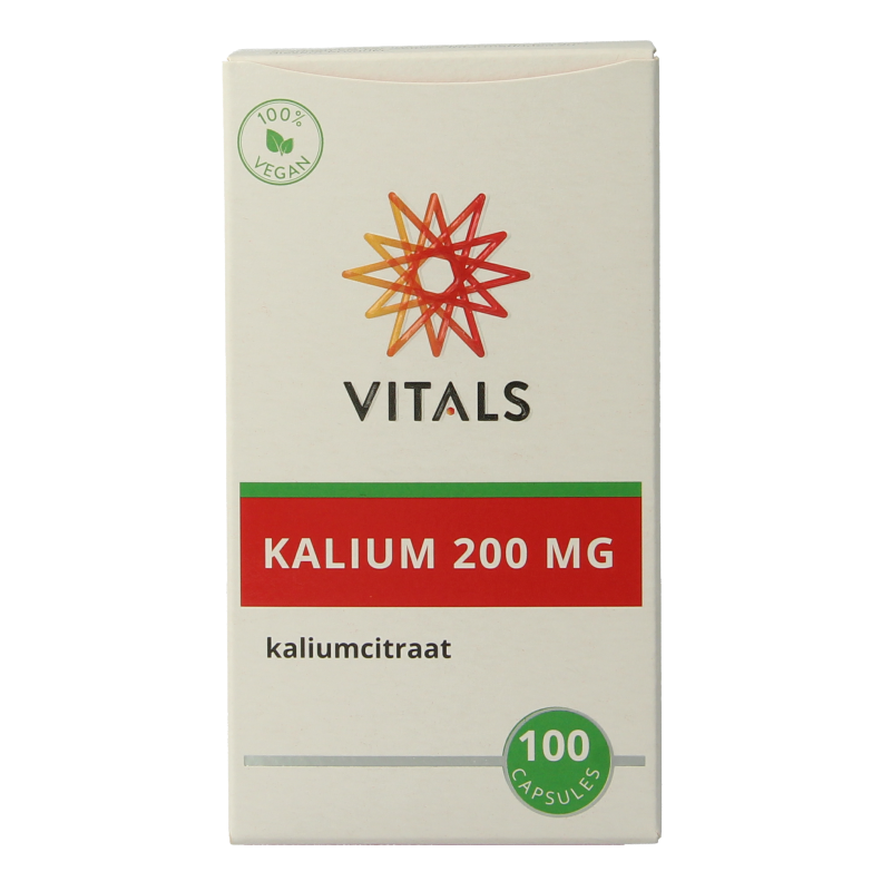 Vitals Kalium citraat 200 mg 100.00 Capsules