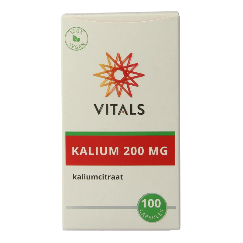Vitals Kalium citraat 200 mg 100 Capsules