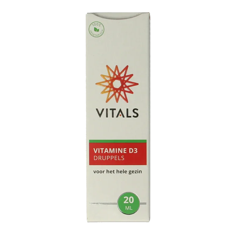 Vitals Vitamine D3 druppels 20 Milliliter